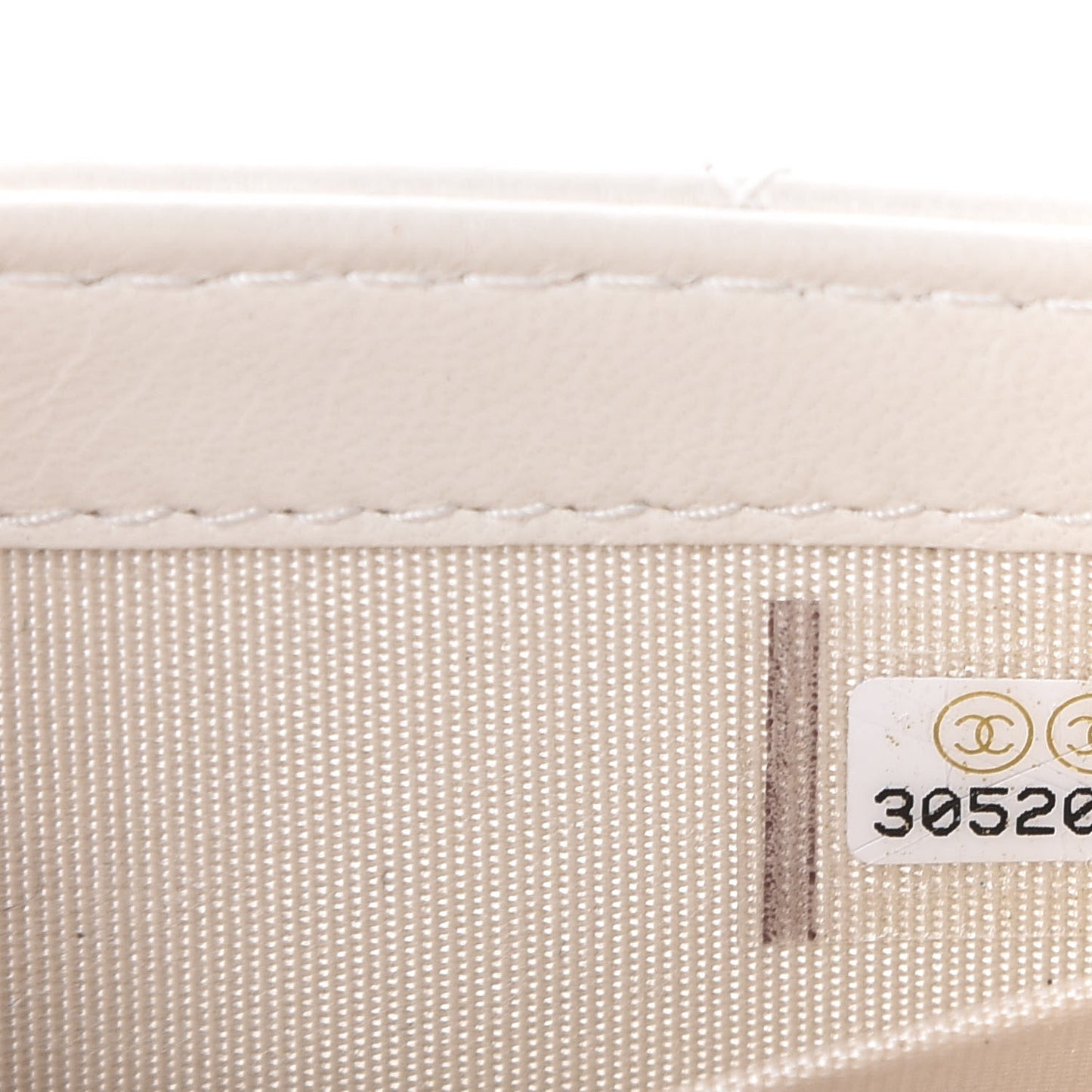 Lambskin Quilted Mini Trendy CC Clutch With Chain Ecru