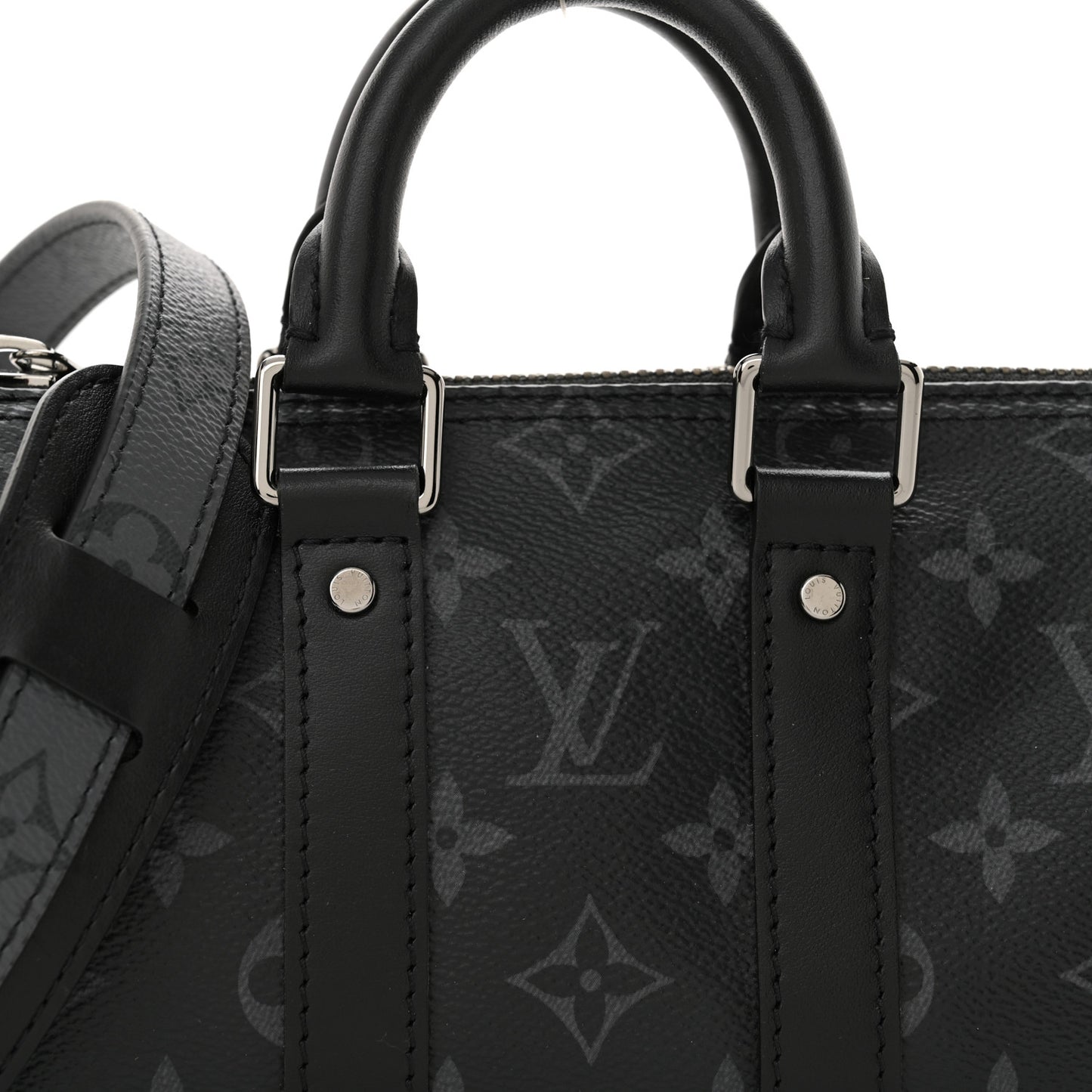 Reverse Monogram Eclipse Keepall XS Black