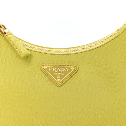 Prada Saffiano Lux Mini Re-Edition Shoulder Bag Cedro 8 of 10