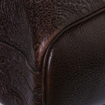 Gucci Calfskin Guccissima Trim Large Signoria Hobo Dark Brown 12 of 18