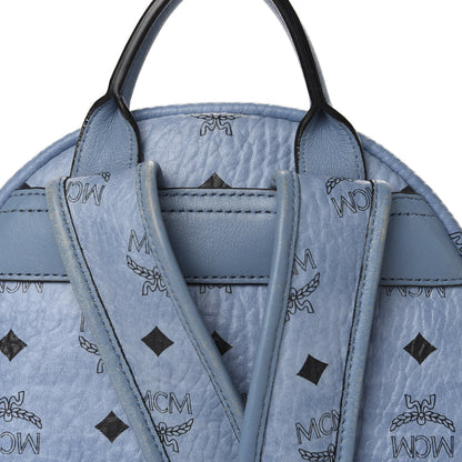 MCM Visetos Small Side Stud Stark Backpack Munich Blue 13 of 19