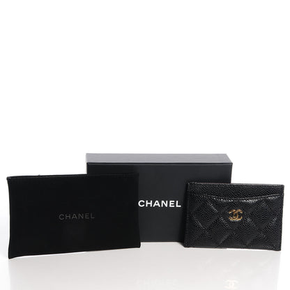 Chanel Caviar Quilted Card Holder Black 5 of 9