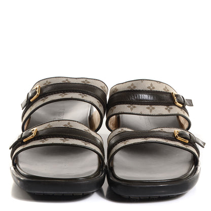 Louis Vuitton Mini Monogram Sandals Kaki 37.5 2 of 7