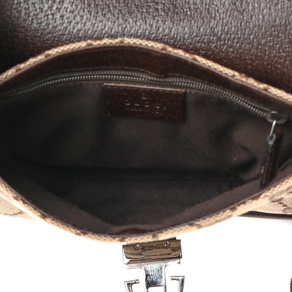 Gucci Monogram Waist Pouch Bag Dark Brown 5 of 11