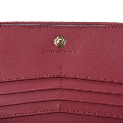 Burberry Calfskin Alvington Continental Wallet Peony Rose 7 of 8