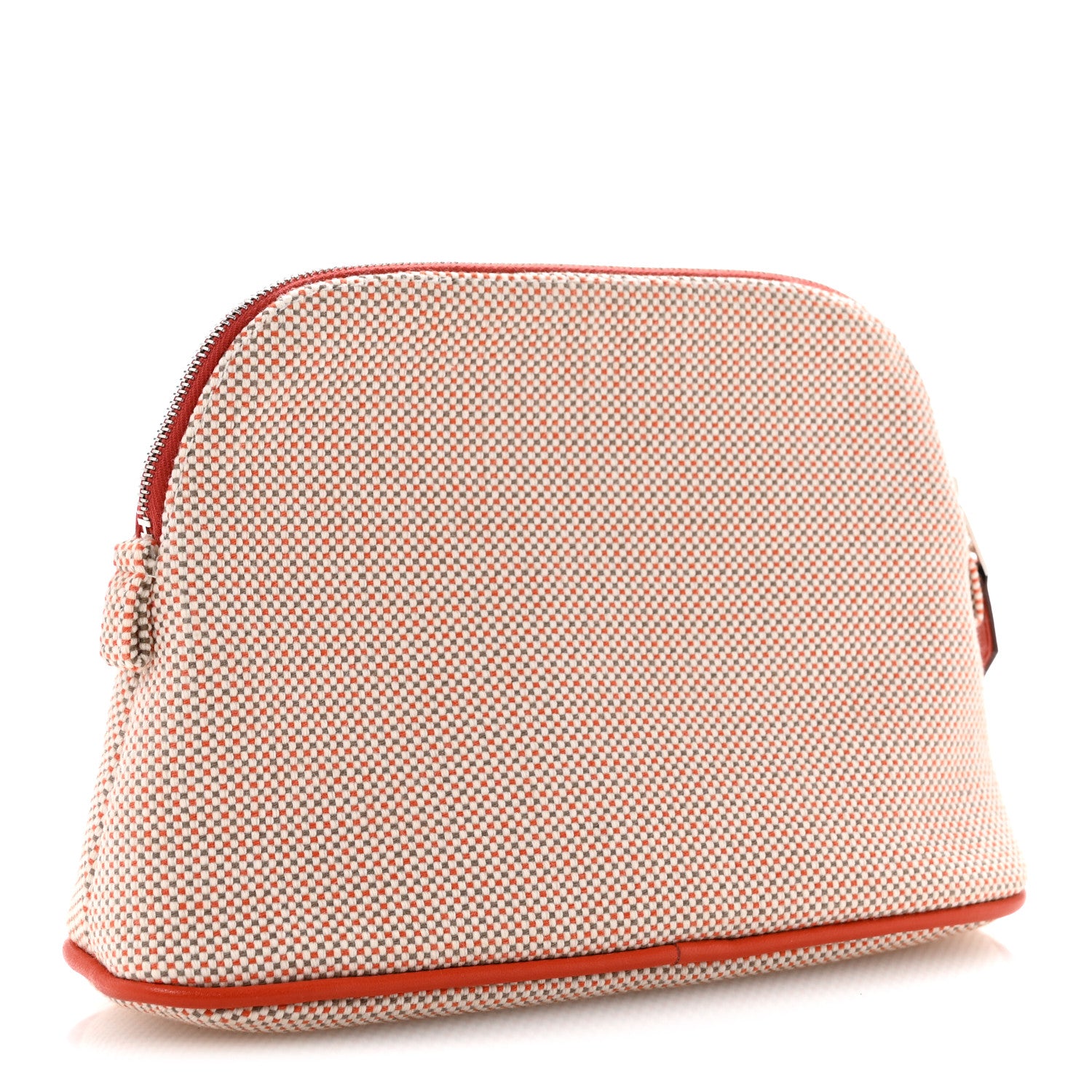 Hermes Cotton Canvas Crazy H Mini Bolide Case Orange Ficelle 3 of 6
