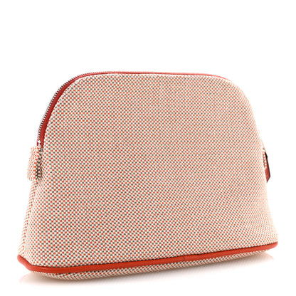 Hermes Cotton Canvas Crazy H Mini Bolide Case Orange Ficelle 3 of 6
