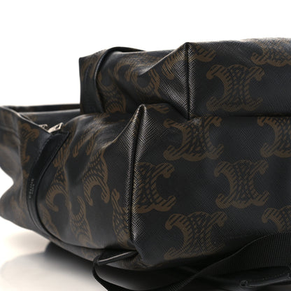 Celine Triomphe Canvas XL Calfskin Backpack Black 7 of 8