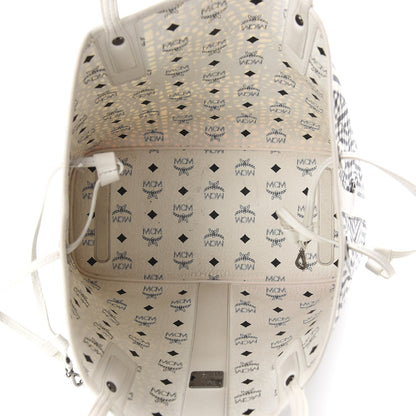 MCM Visetos Medium Liz Reversible Shopper Tote White 11 of 17