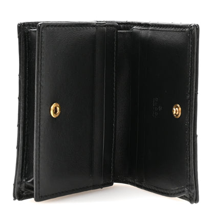 Gucci Calfskin Matelasse GG Marmont Card Case Wallet Black 5 of 8