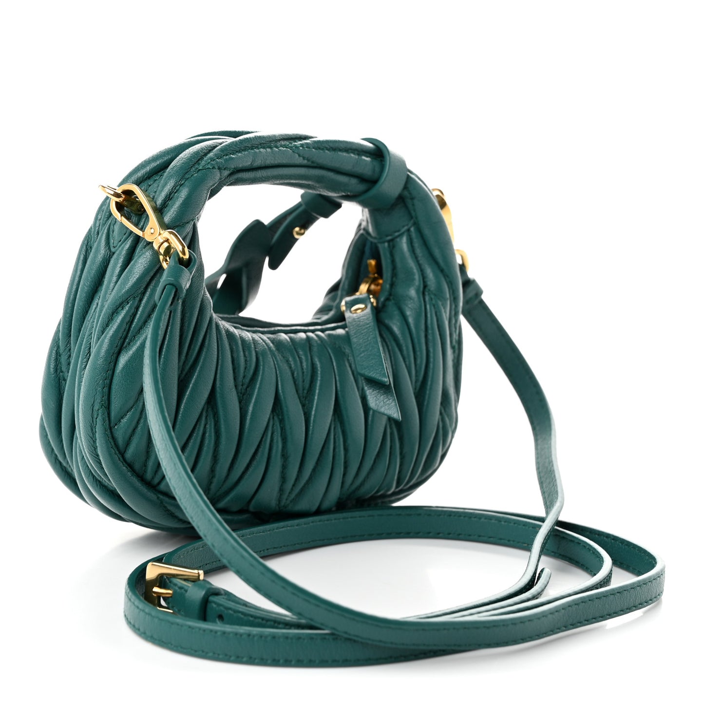 Nappa Matelasse Micro Wander Hobo Laguna