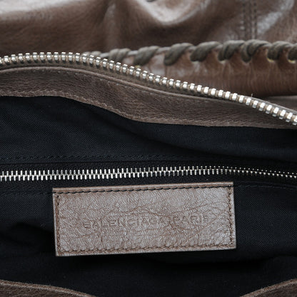 Balenciaga Agneau Giant 21 Silver Hardware Weekender Noix 6 of 8