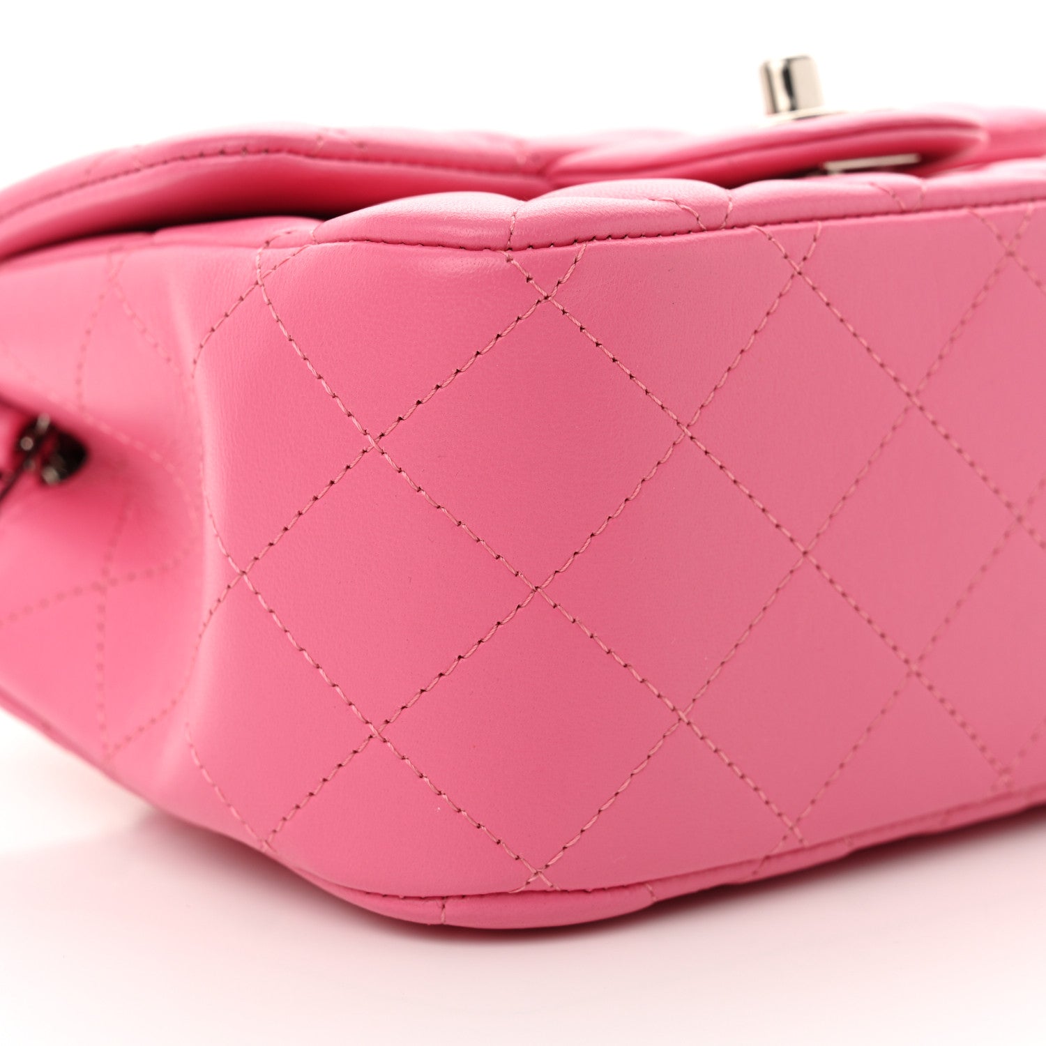 Chanel Lambskin Quilted Mini Square Flap Pink 9 of 10