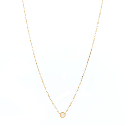 Cartier 18K Yellow Gold Diamond LM D'Amour Pendant Necklace 1 of 3