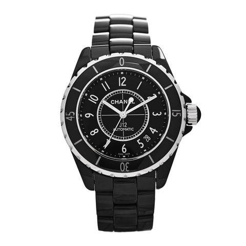 Stainless Steel Ceramic 38mm J12 Automatic Watch Black