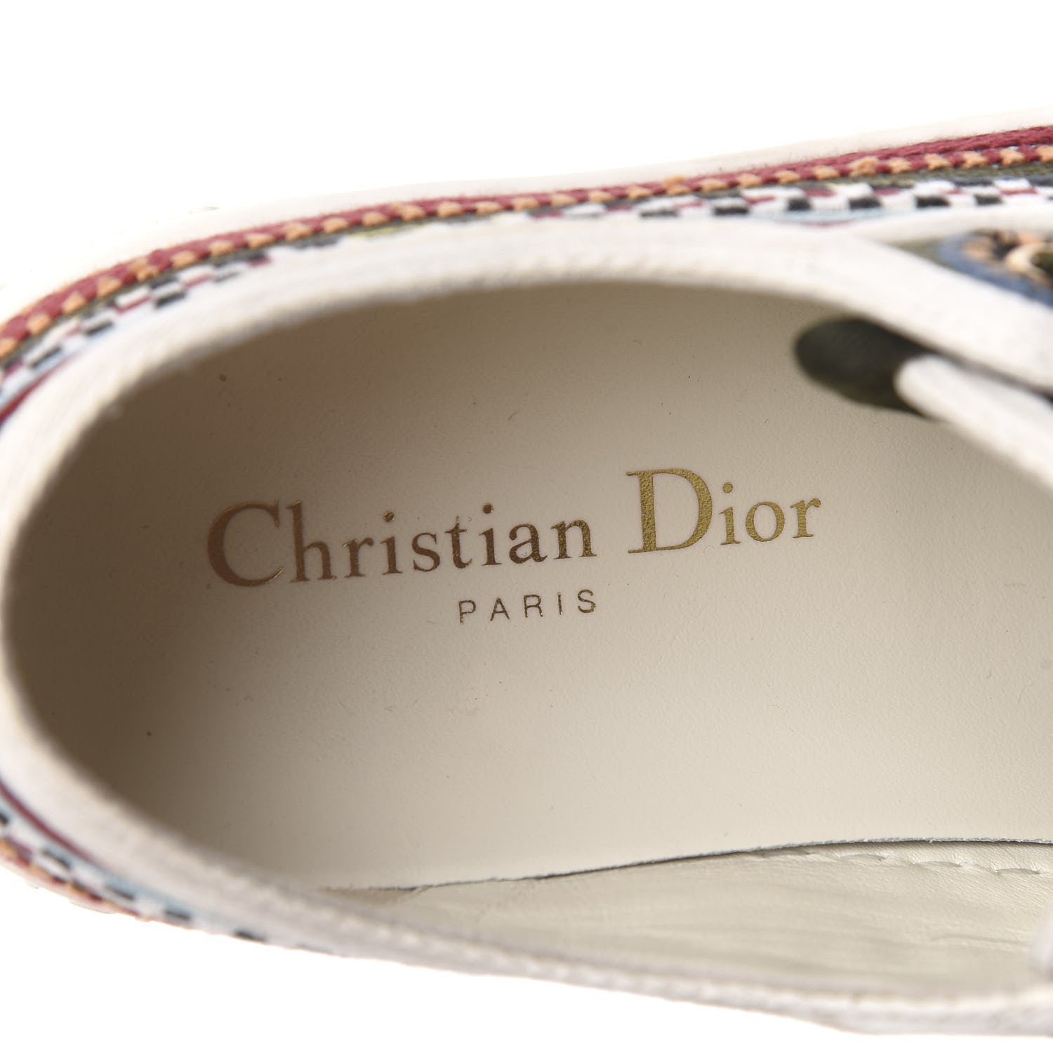 Christian Dior Canvas Ethnic Embroidered Womens Walk'N'Dior Low Top Sneakers 36.5 Fuchsia 8 of 11