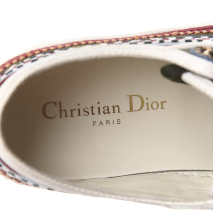 Christian Dior Canvas Ethnic Embroidered Womens Walk'N'Dior Low Top Sneakers 36.5 Fuchsia 8 of 11