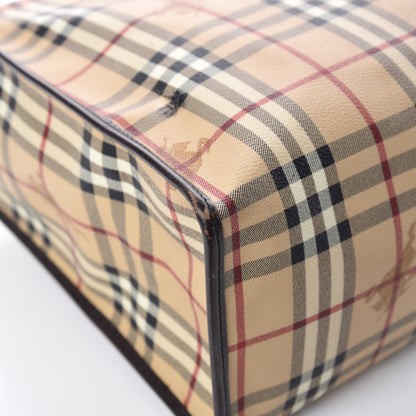 Burberry Haymarket Check Tote Chocolate 12 of 13
