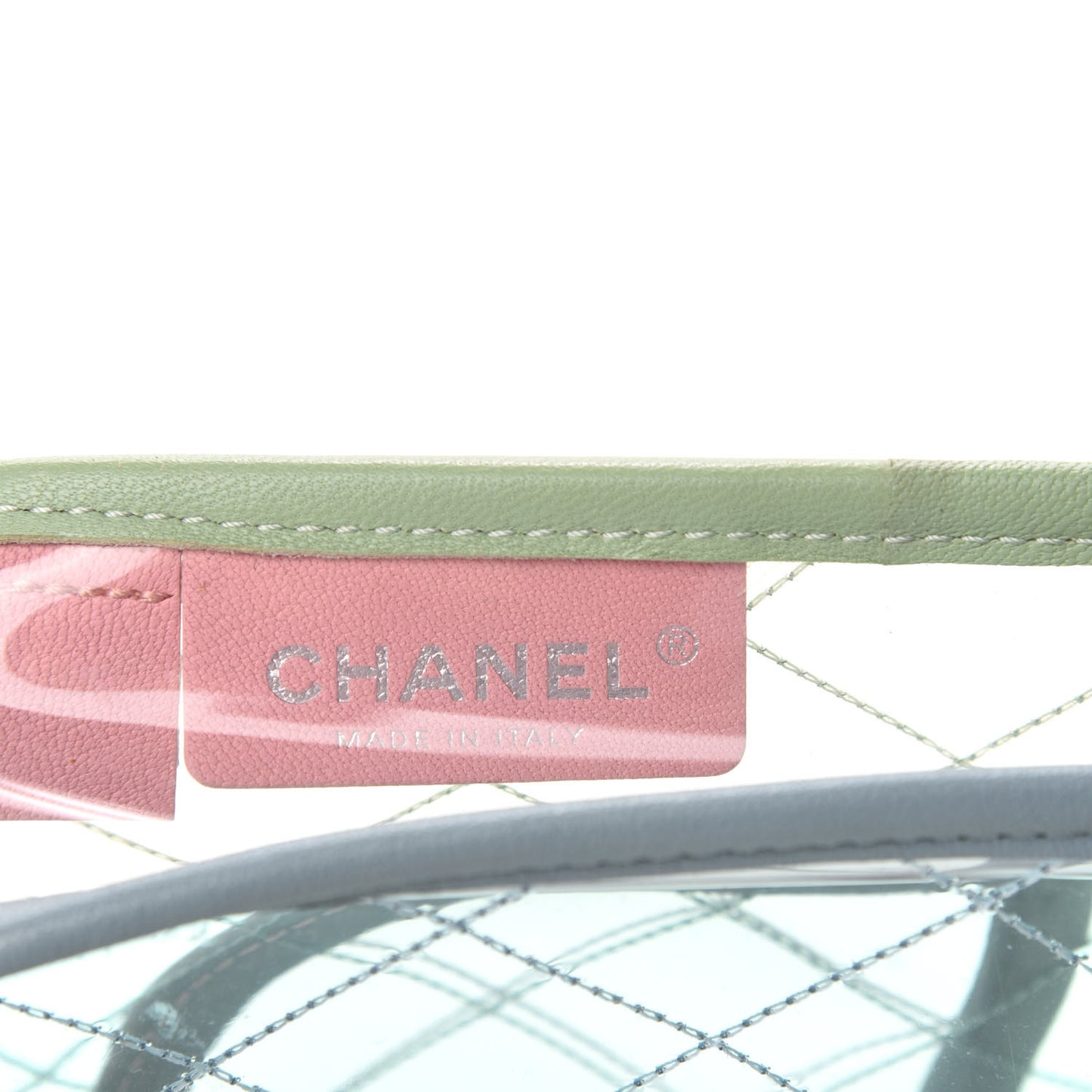 Lambskin PVC Quilted Medium Coco Splash Flap Blue Green