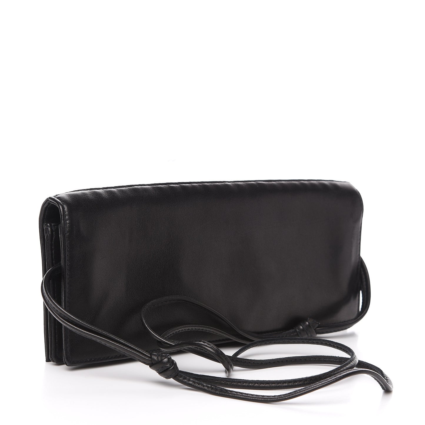 Lambskin Chain Clutch Black