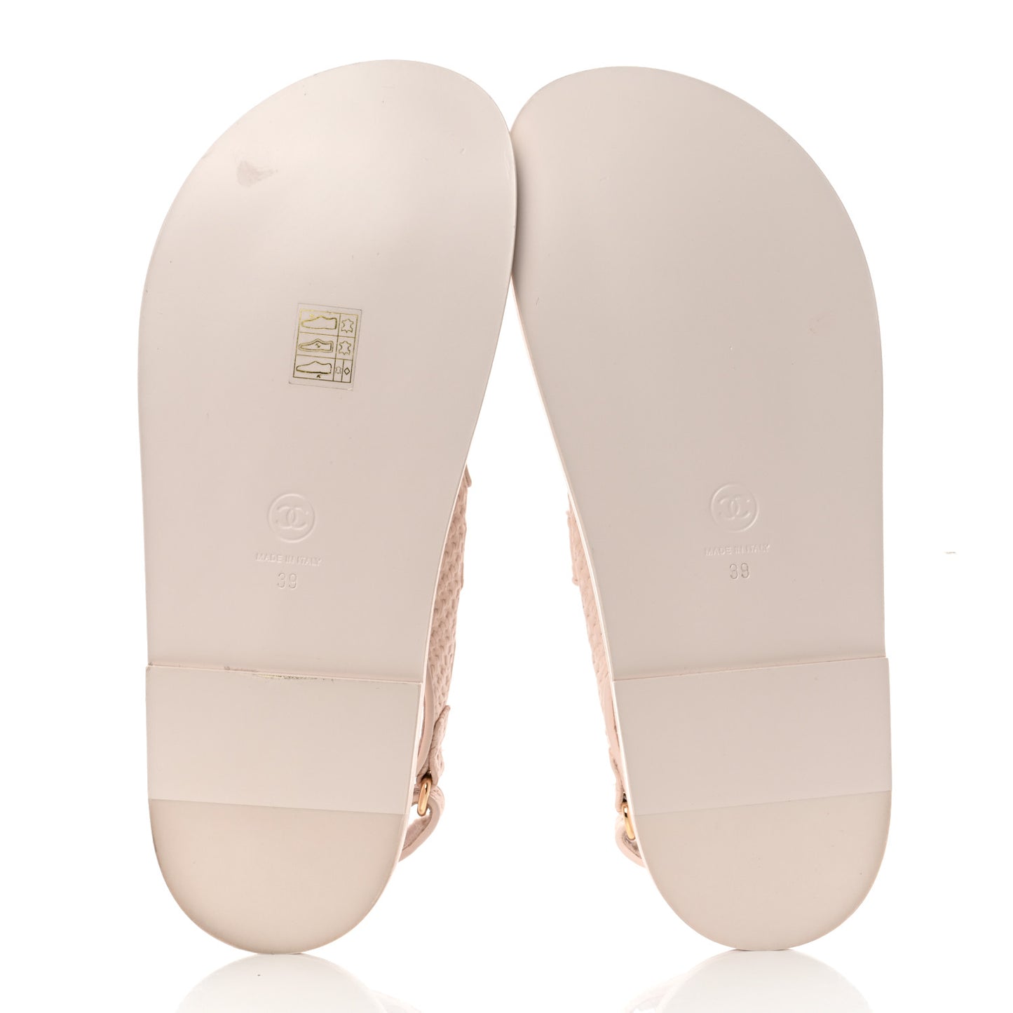 Calfskin Printed Velcro Dad Sandals 39 Pink