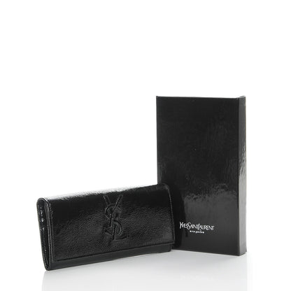 Saint Laurent Textured Patent Belle De Jour Wallet Black 8 of 8