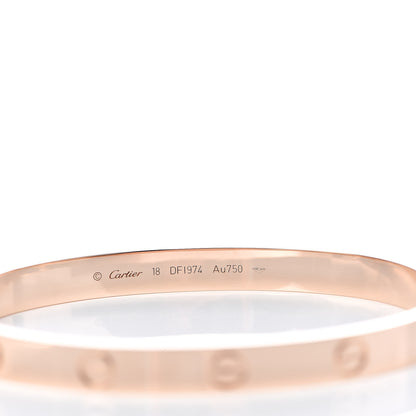 Cartier 18K Pink Gold LOVE Bracelet 18 4 of 5