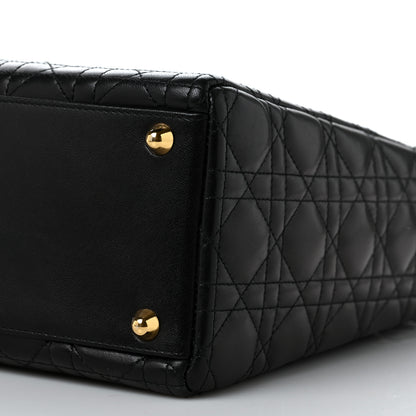 Christian Dior Lambskin Cannage Large Lady Dior Black 9 of 9