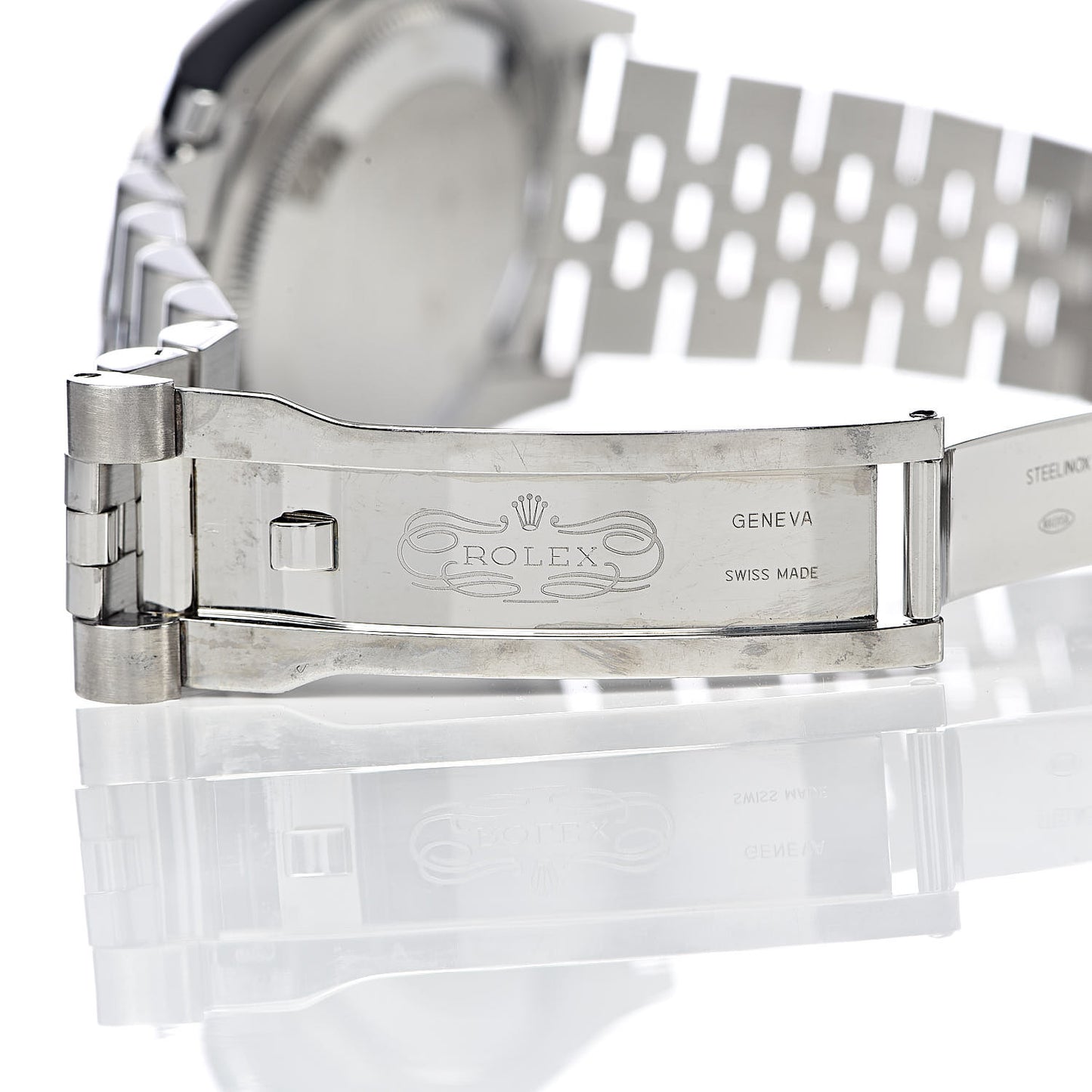 Stainless Steel 18K White Gold Diamond 36mm Oyster Perpetual Datejust Watch Rhodium Waves 116244