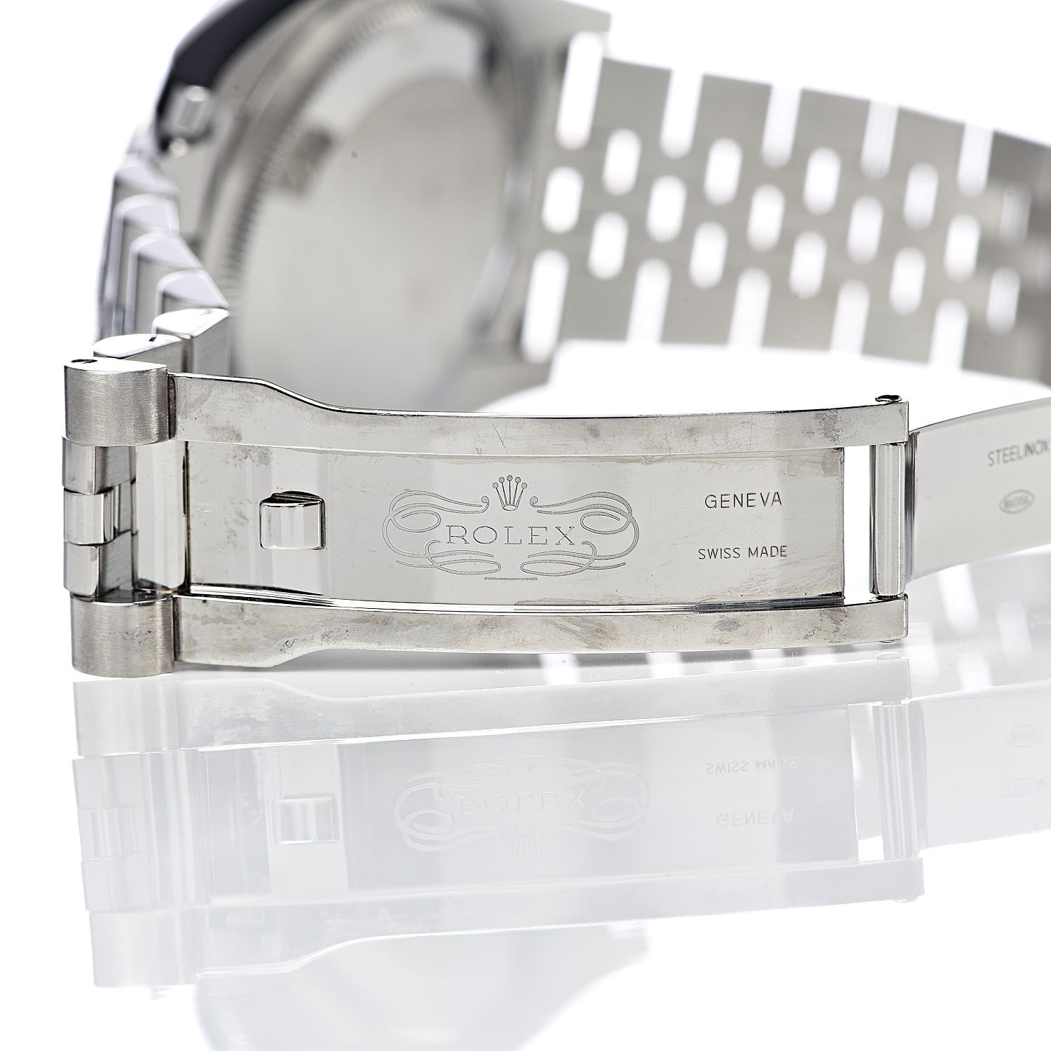 Rolex Stainless Steel 18K White Gold Diamond 36mm Oyster Perpetual Datejust Watch Rhodium Waves 116244 6 of 8