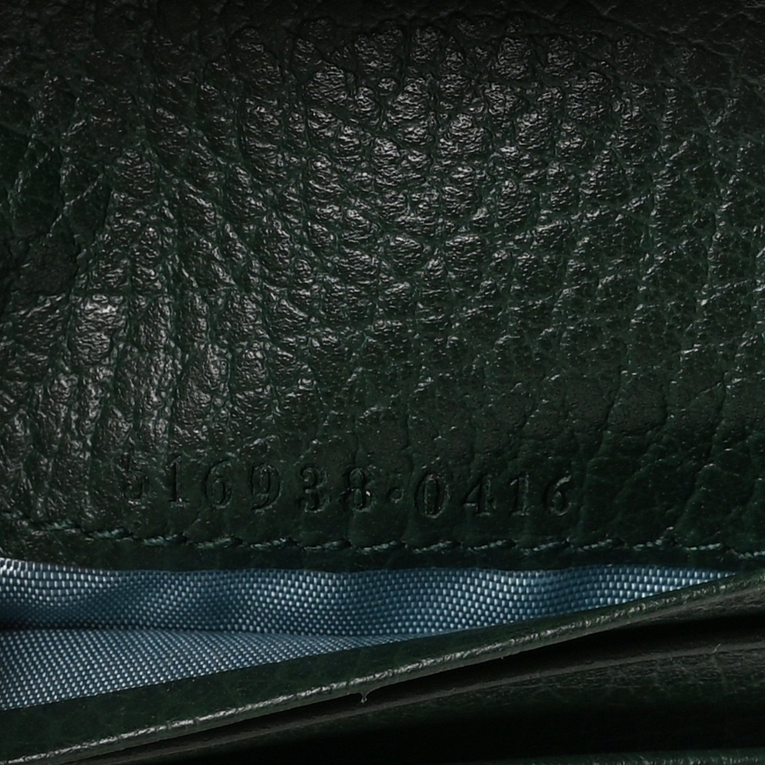 Gucci Calfskin Garden Bat Card Case Dark Green 7 of 7