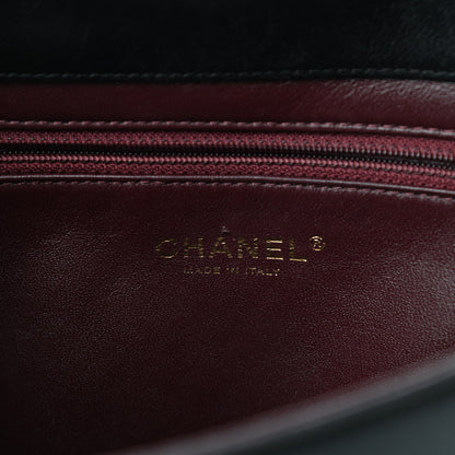 Chanel Lambskin Quilted Medium Diamond CC Flap Black 14 of 19