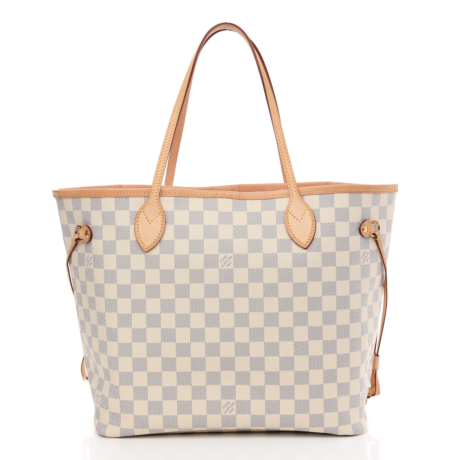 Louis Vuitton Damier Azur Neo Neverfull MM Rose Ballerine 3 of 11
