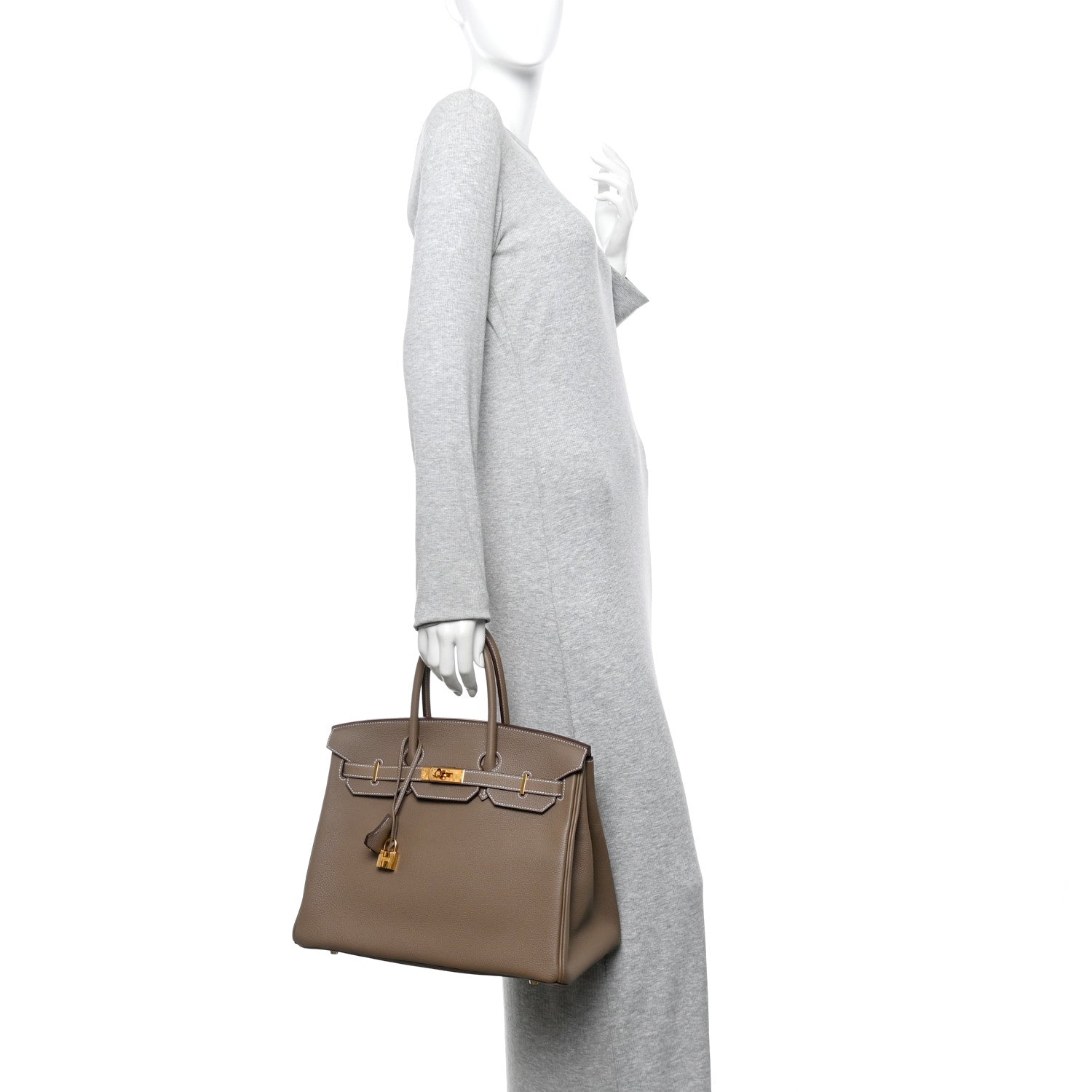 Hermes Togo Birkin 35 Etoupe 2 of 10