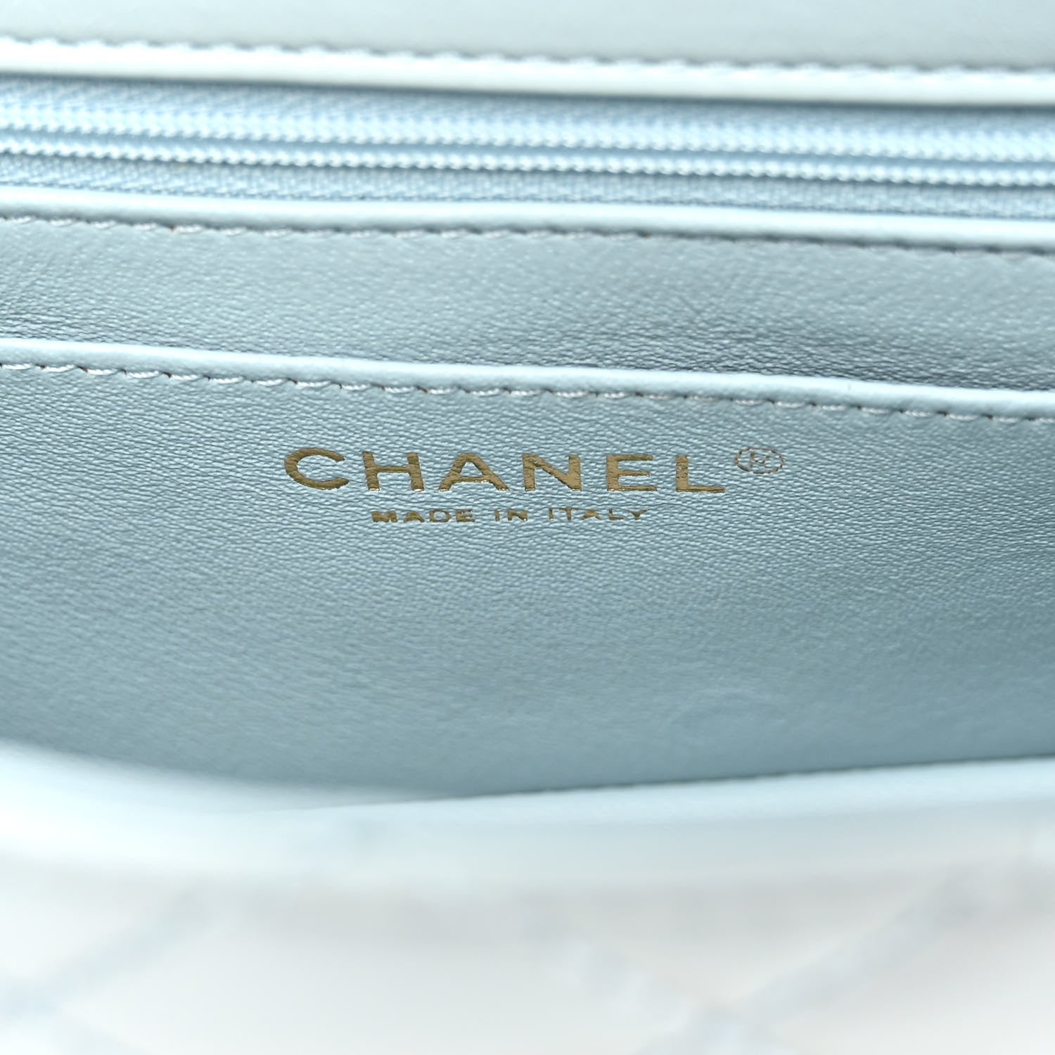 Chanel Aged Calfskin Quilted 2.55 Reissue Mini Flap Light Blue 6 of 10