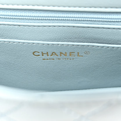 Chanel Aged Calfskin Quilted 2.55 Reissue Mini Flap Light Blue 6 of 10