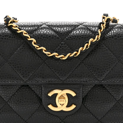 Chanel Grained Calfskin Quilted Cruise Mini Flap Black 8 of 10