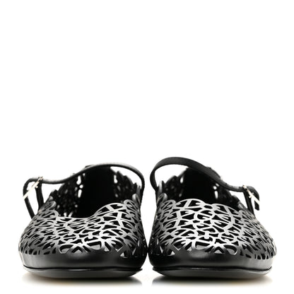 Hermes Calfskin Chaine d'Ancre Meli Ballet Flats 38 Black 3 of 9