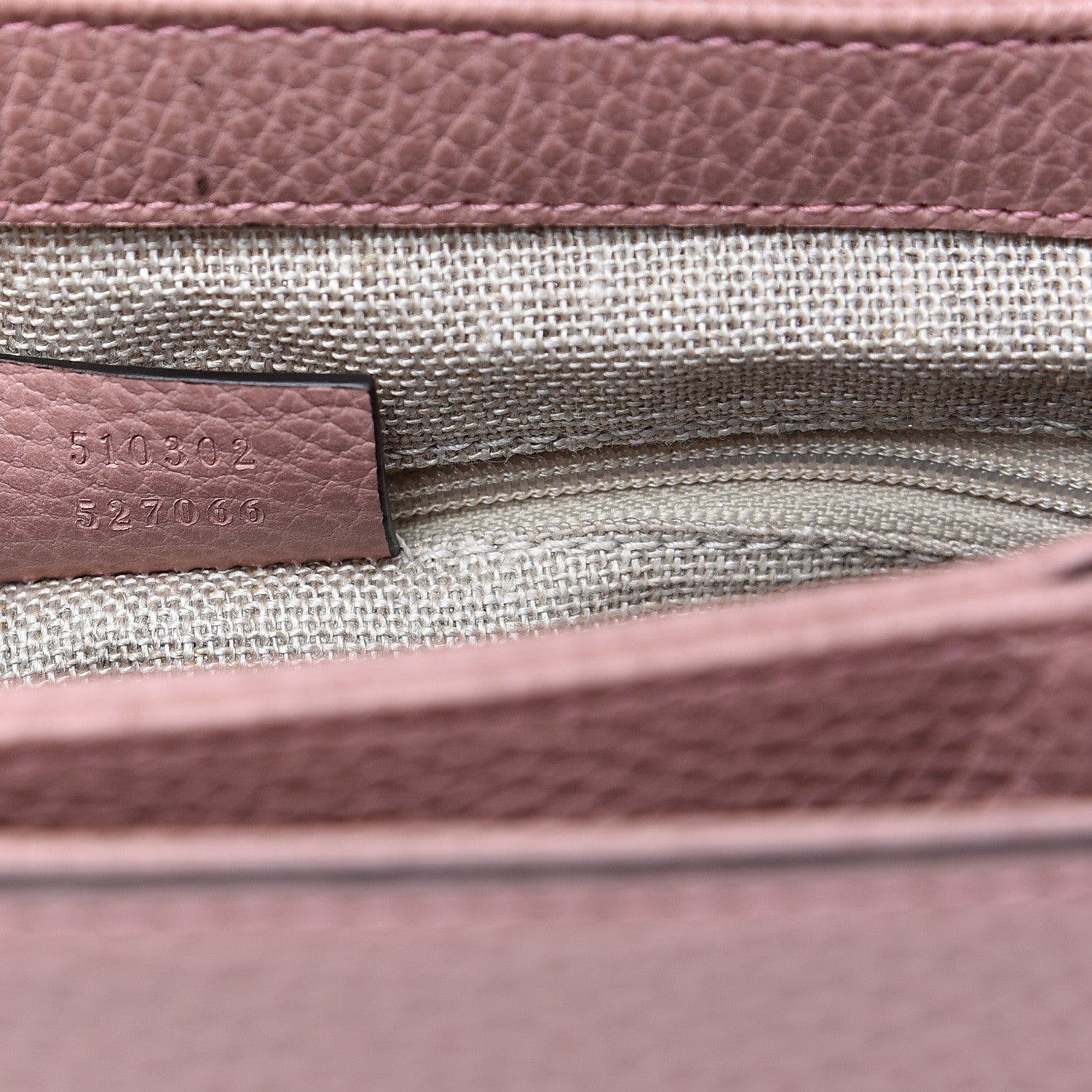 Gucci Dollar Calfskin Interlocking G Top Handle Shoulder Bag Soft Pink 6 of 9