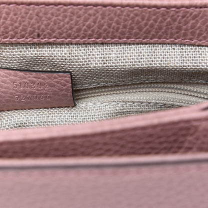 Gucci Dollar Calfskin Interlocking G Top Handle Shoulder Bag Soft Pink 6 of 9