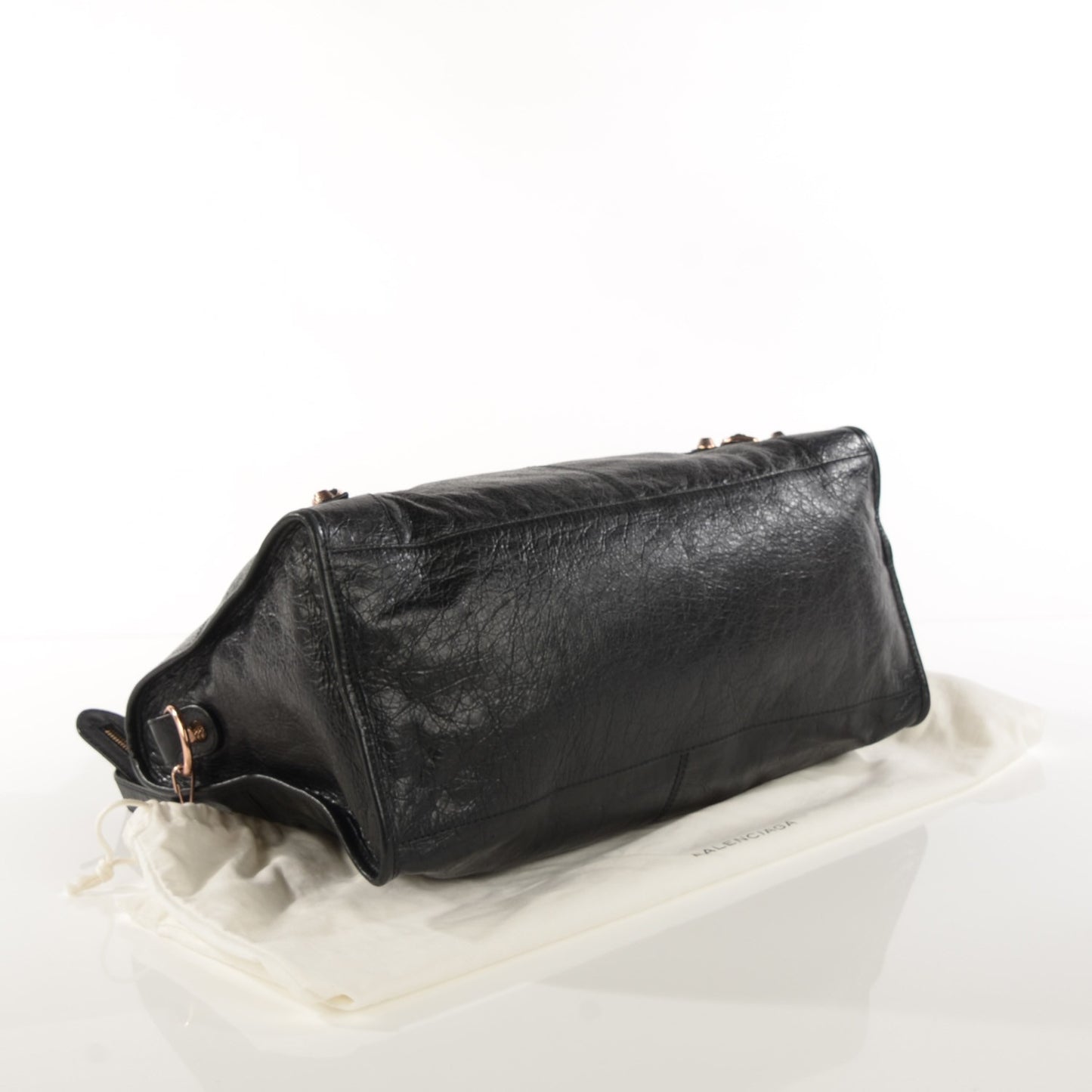 Agneau Giant 12 Rose Gold Hardware Part Time Black