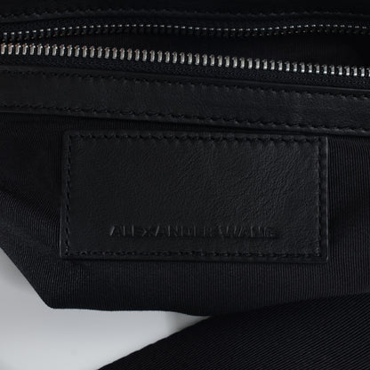 Alexander Wang Bovine Studded Runway Messenger Black Rhodium Hardware 6 of 8