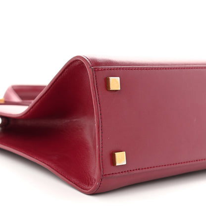 Saint Laurent Calfskin Small Manhattan Shopper Tote Red 9 of 11