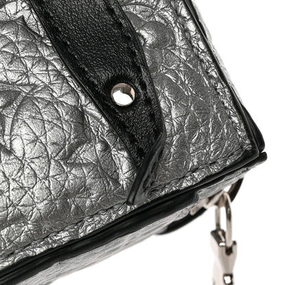 Louis Vuitton Monogram Taurillon Soft Trunk Backpack Pouch Bag Charm Key Ring Silver 5 of 5