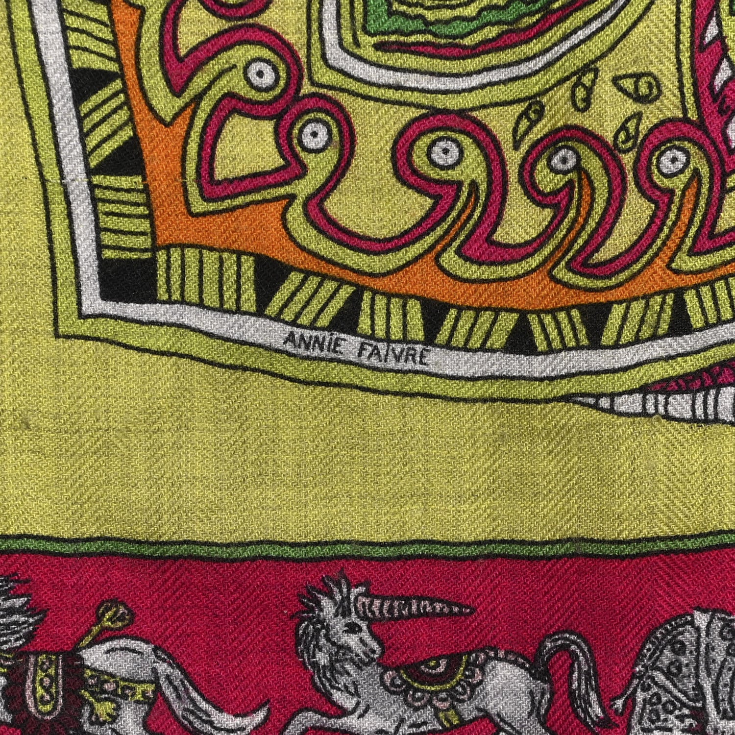 Hermes Cashmere Silk Aux Portes Du Palais Shawl 140 5 of 6