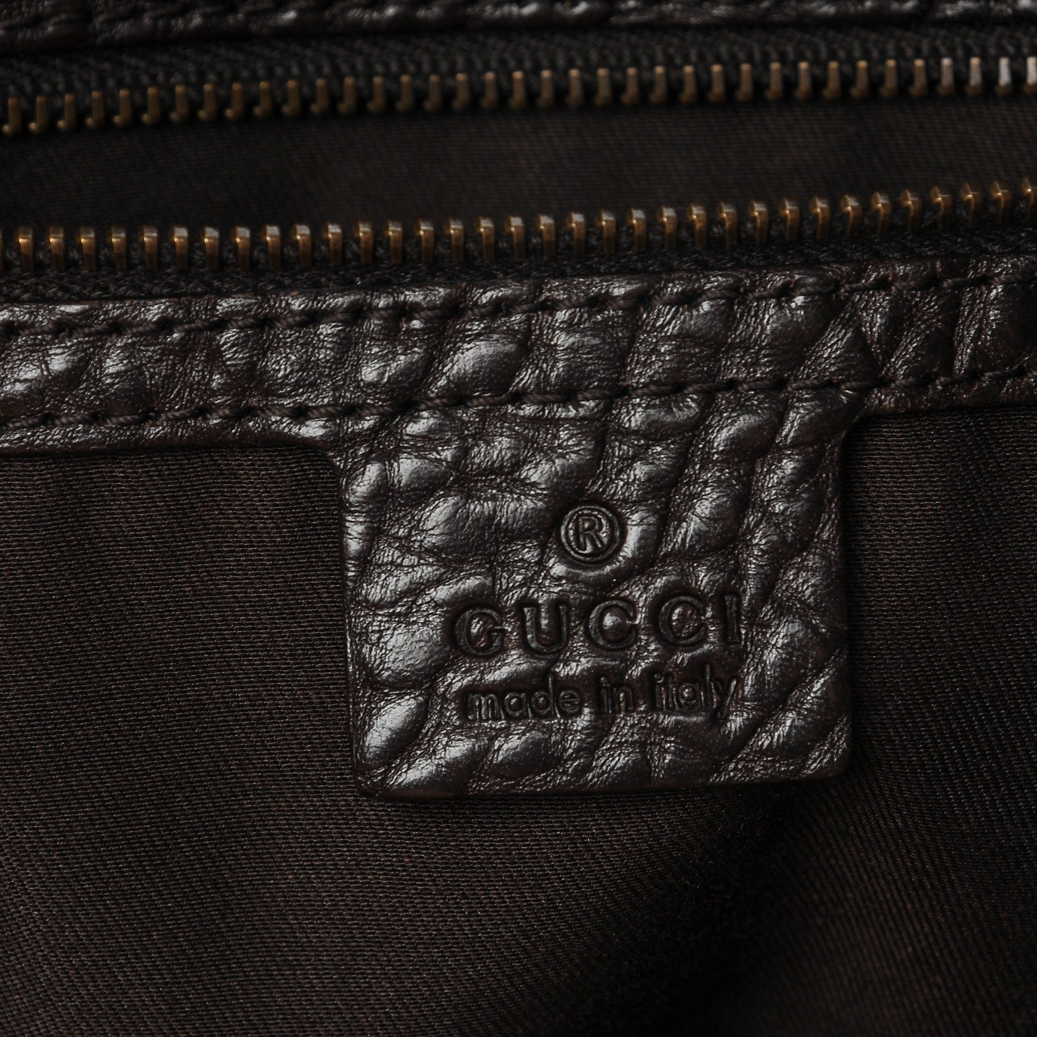 Gucci Monogram Interlocking Medium Boston Dark Brown 6 of 7