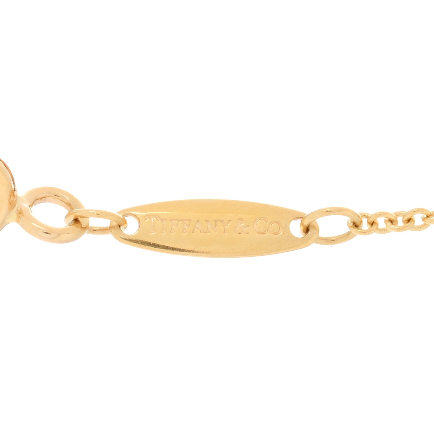 18K Yellow Gold Diamond .05ct Elsa Peretti Diamonds by the Yard Pendant Necklace