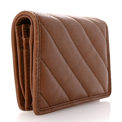 Gucci Azalea Calfskin Matelasse Diagonal GG Marmont Card Case Wallet Cuir 3 of 8