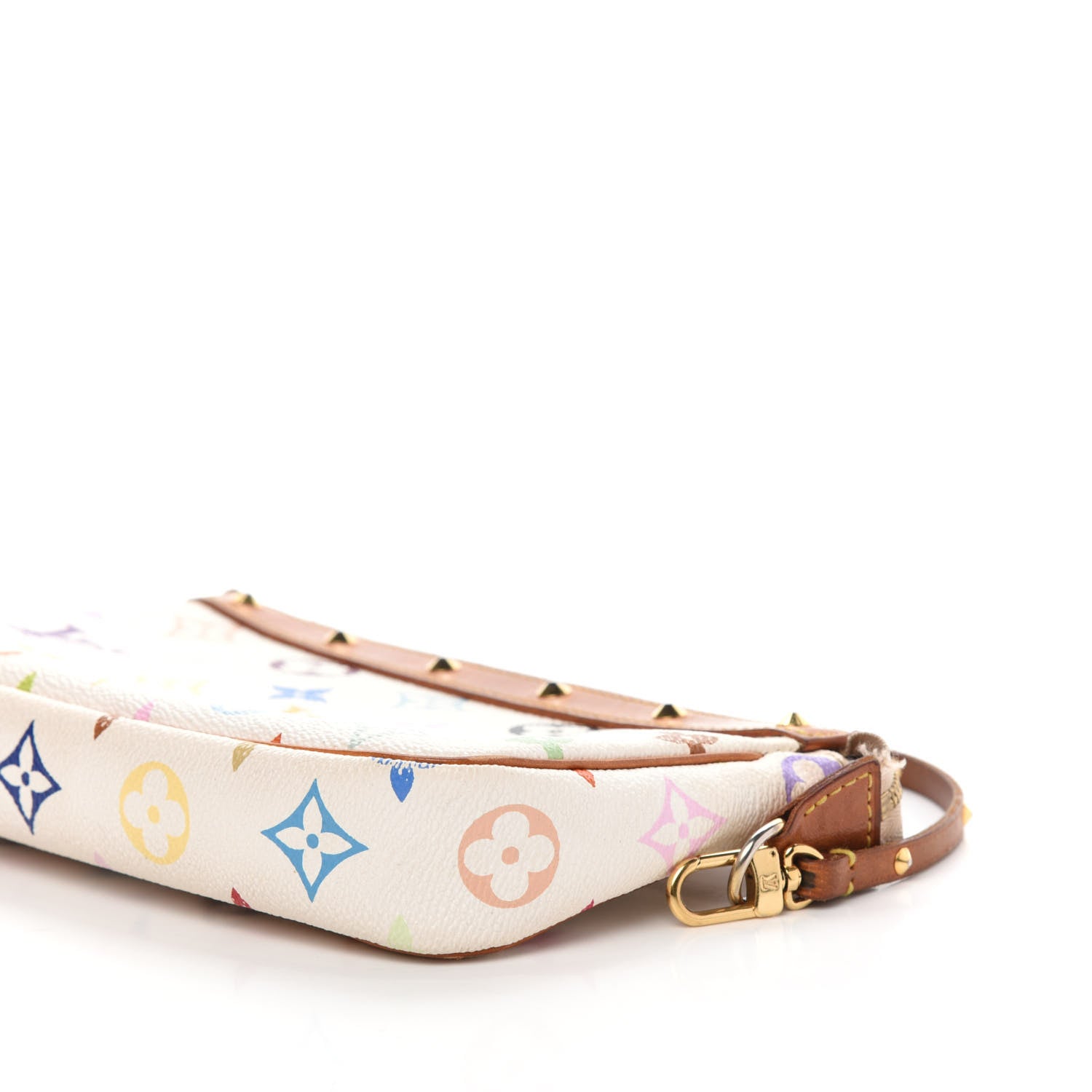 Louis Vuitton Monogram Multicolor Pochette Accessories White 9 of 11