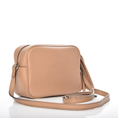 Gucci Pebbled Calfskin Small Soho Disco Bag Rose Beige 3 of 7